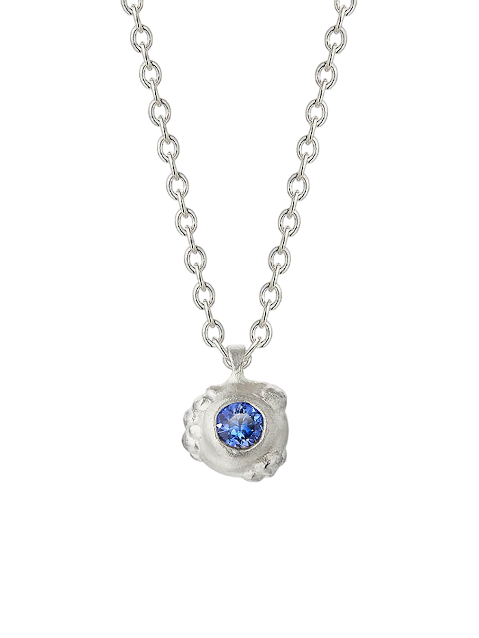 Orno 3mm blue sapphire necklace
